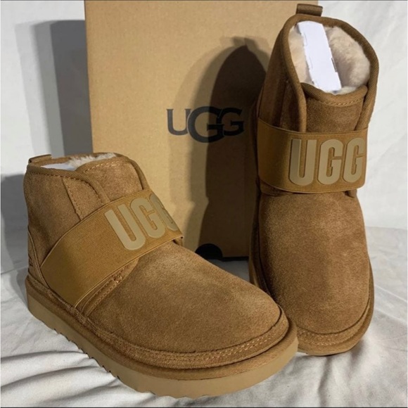UGG Australia Neumel Camel Tan Suede Boots New With Box Womans Sizes Listed - Picture 1 of 7